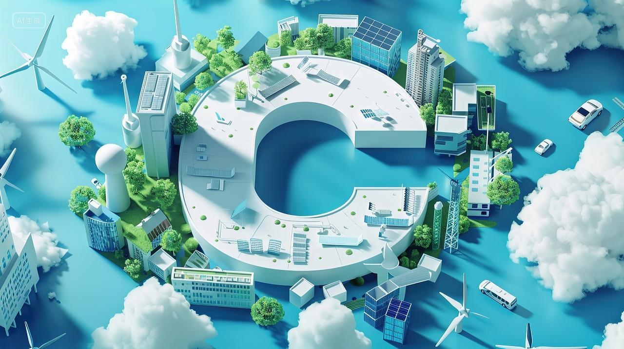 创意抽象空间企业文化背景