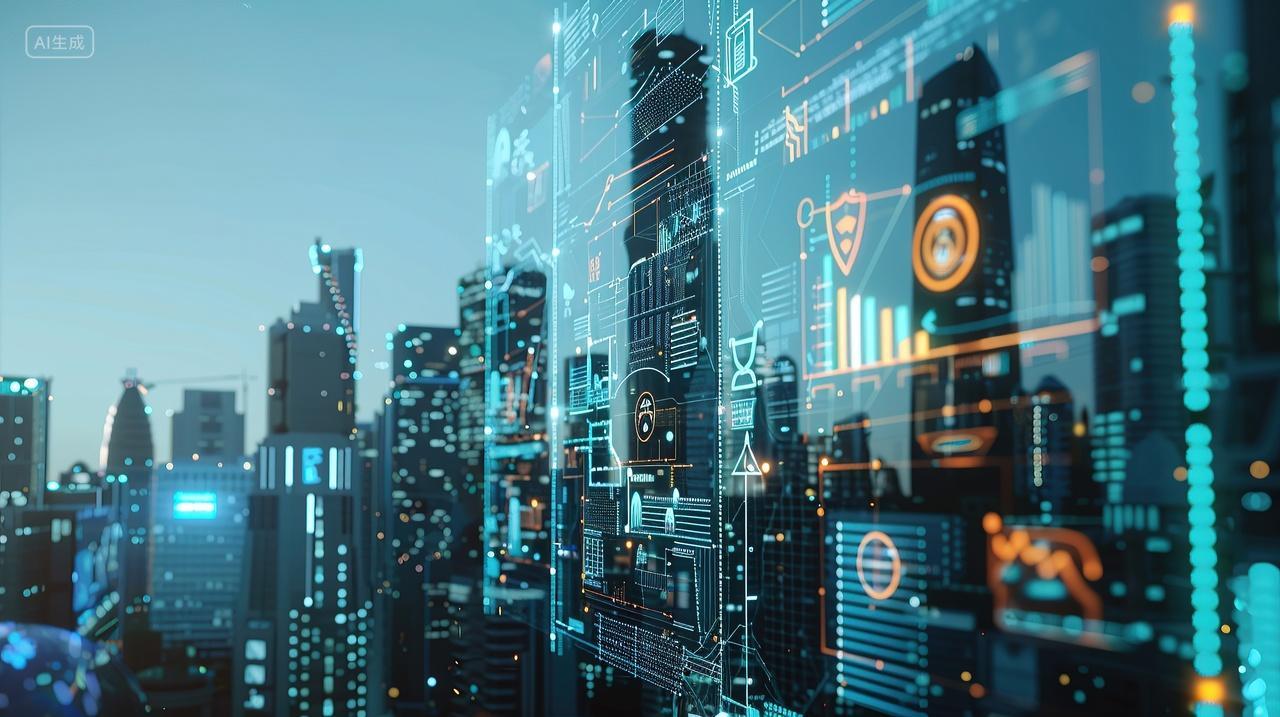 创意抽象空间企业文化背景