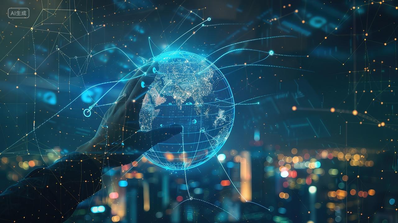 创意抽象空间企业文化背景