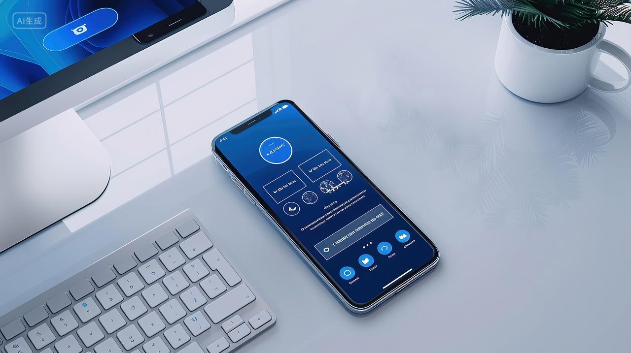 商业办公企业画册背景