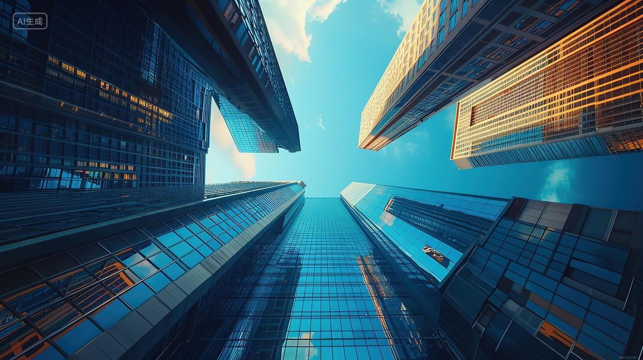 创意抽象空间企业文化建筑背景