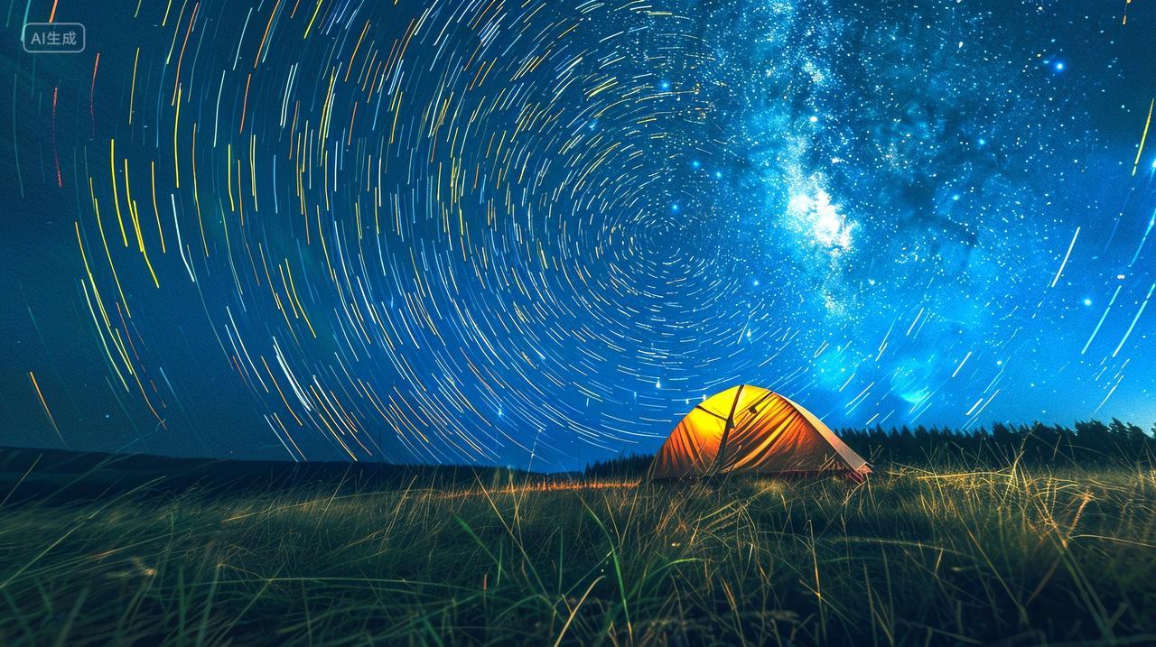 夏日星空露营帐篷
