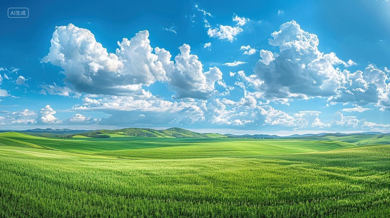 草原风景牛羊马