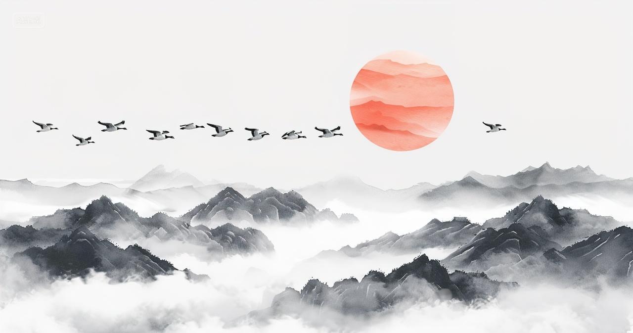 高级国风水墨画