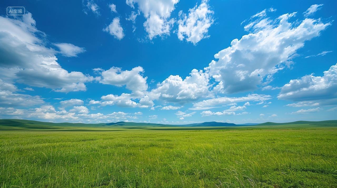 草原风景牛羊马