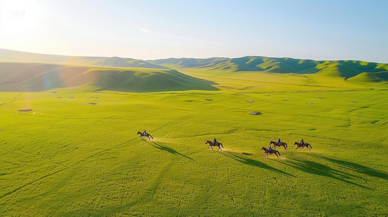 草原风景牛羊马