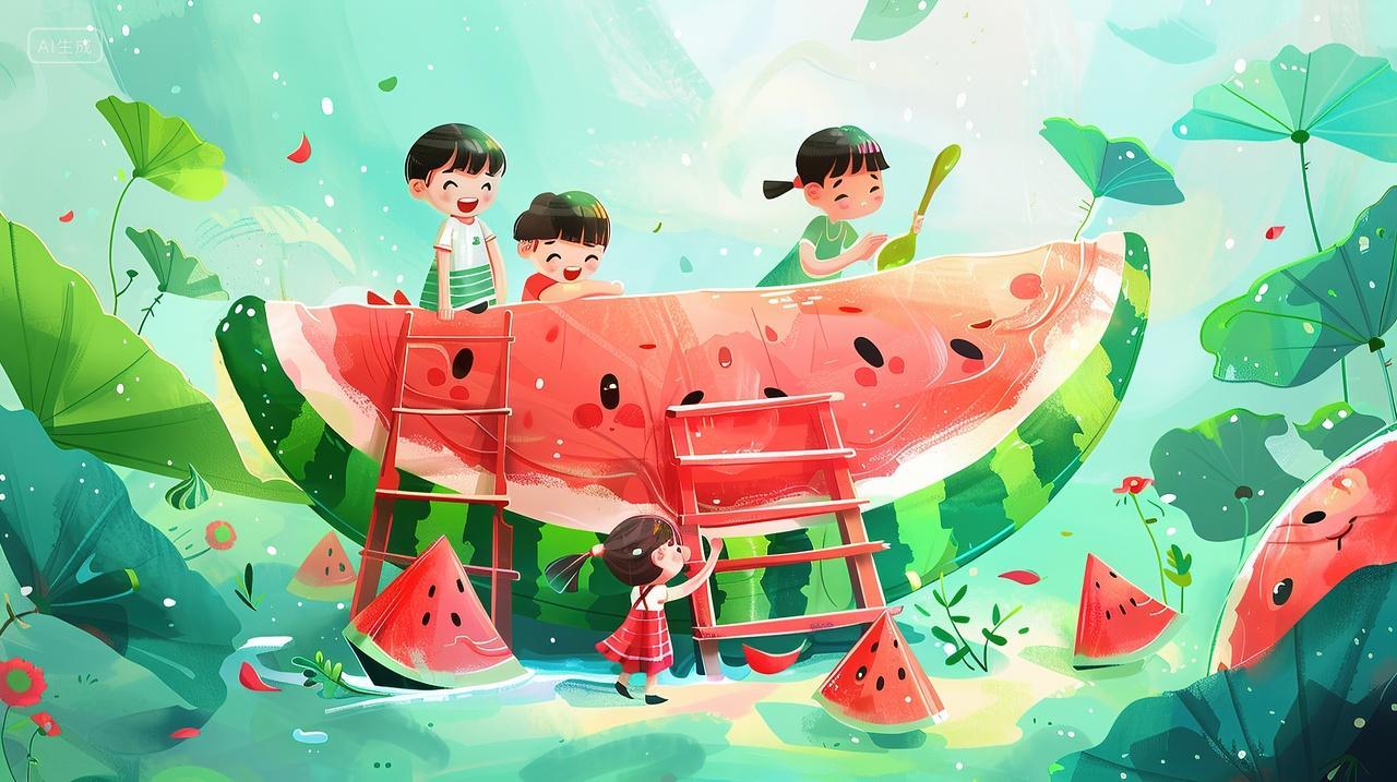 夏至二十四节气夏天西瓜