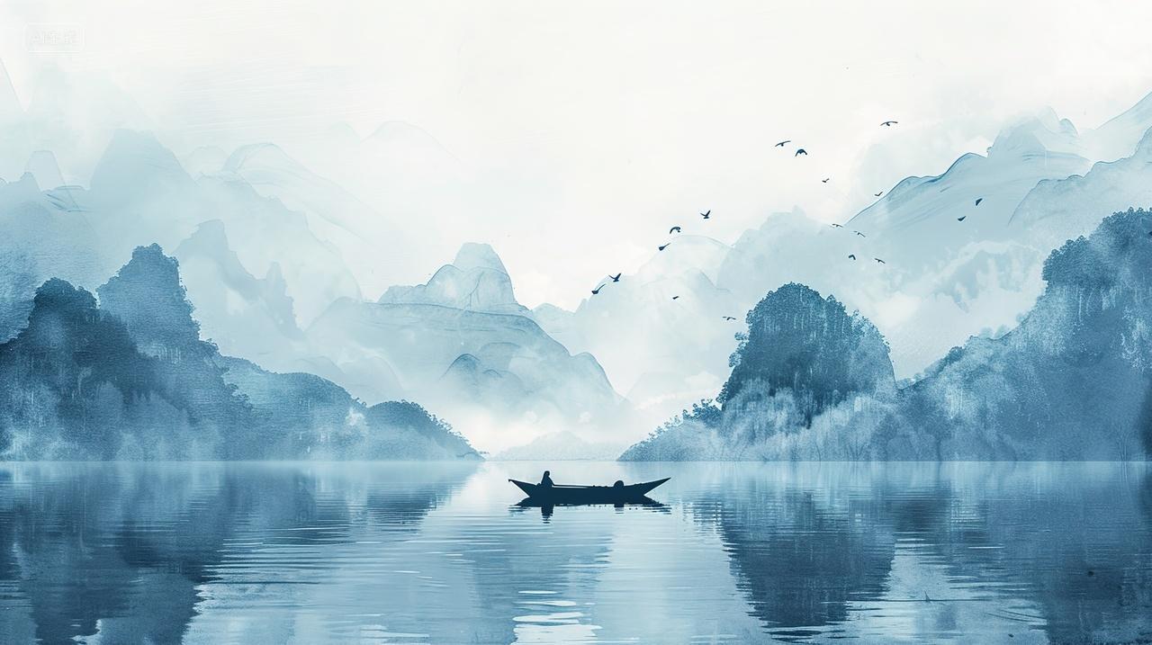 高级水墨山水画