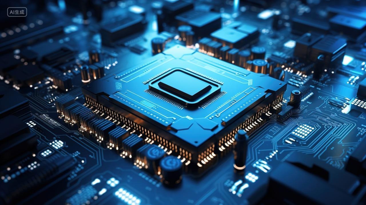 高级简约芯片背景