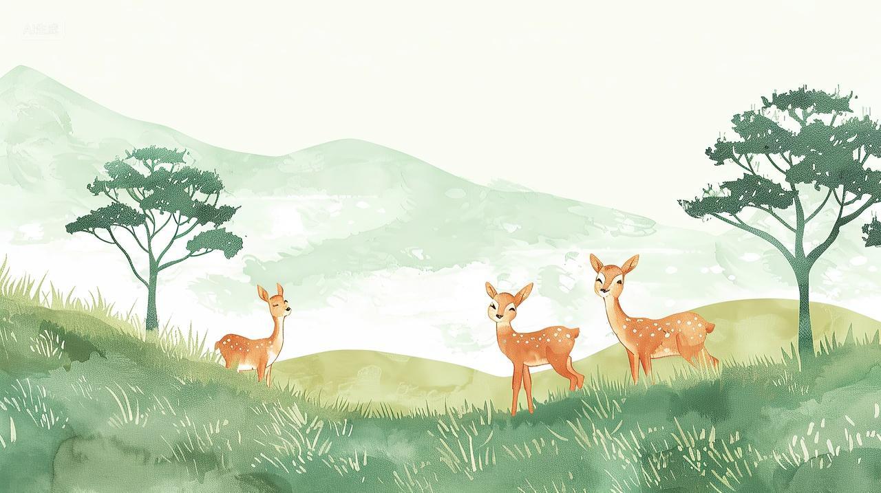 夏至二十四节气夏天鹿