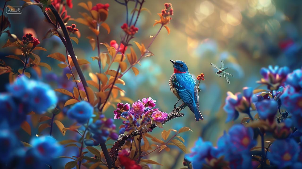 夏至二十四节气夏天花鸟