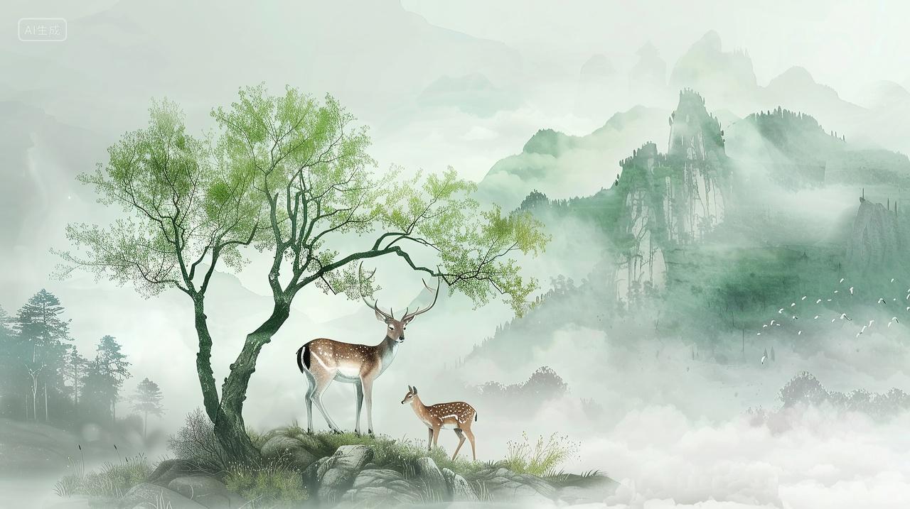 夏至二十四节气夏天鹿