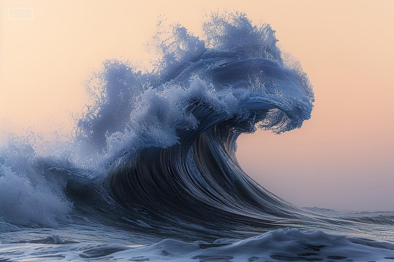 波涛汹涌的海浪