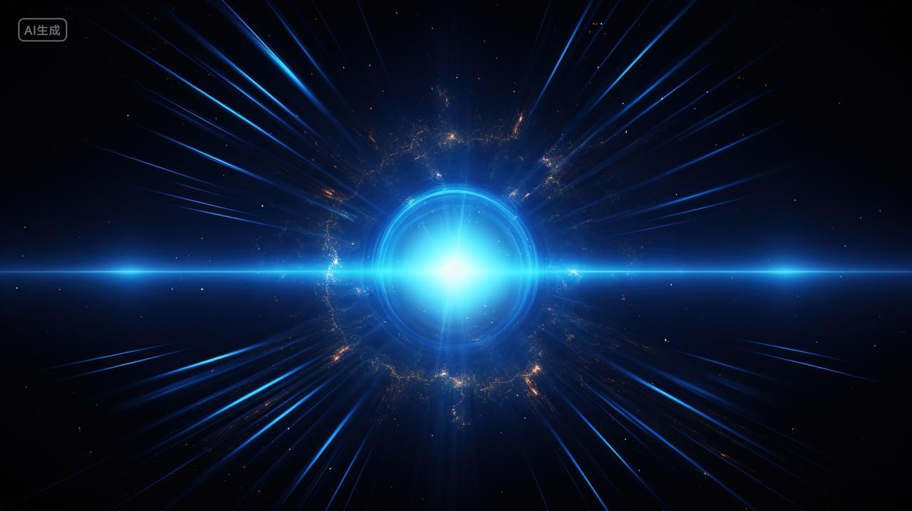 高级简约发射光效背景