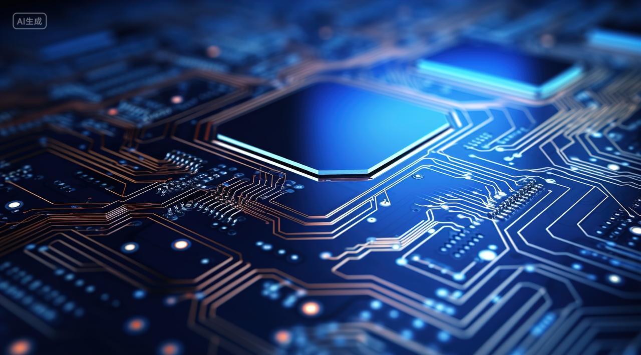 高级简约芯片背景