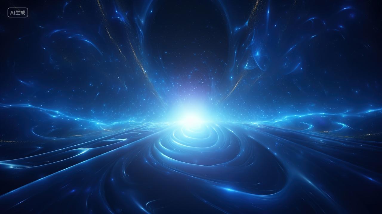 高级简约科幻光效背景