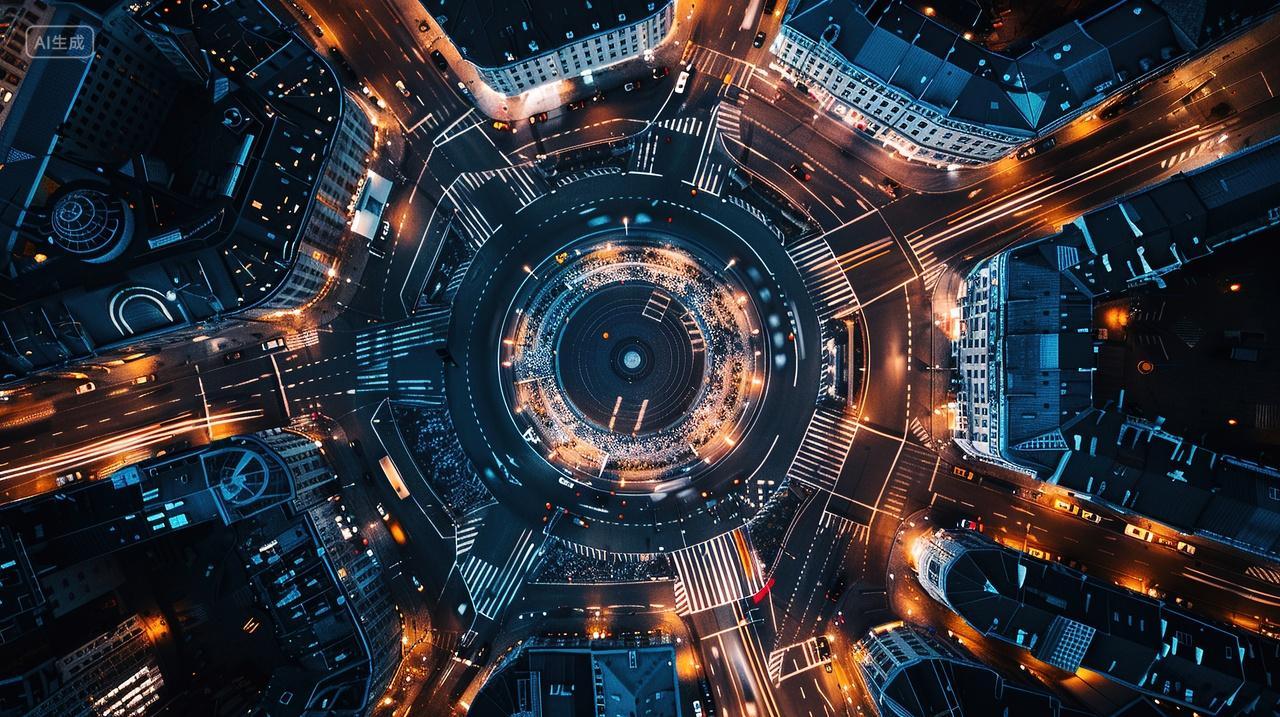 城市建筑鸟瞰背景