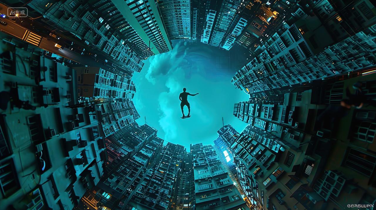 城市建筑鸟瞰背景