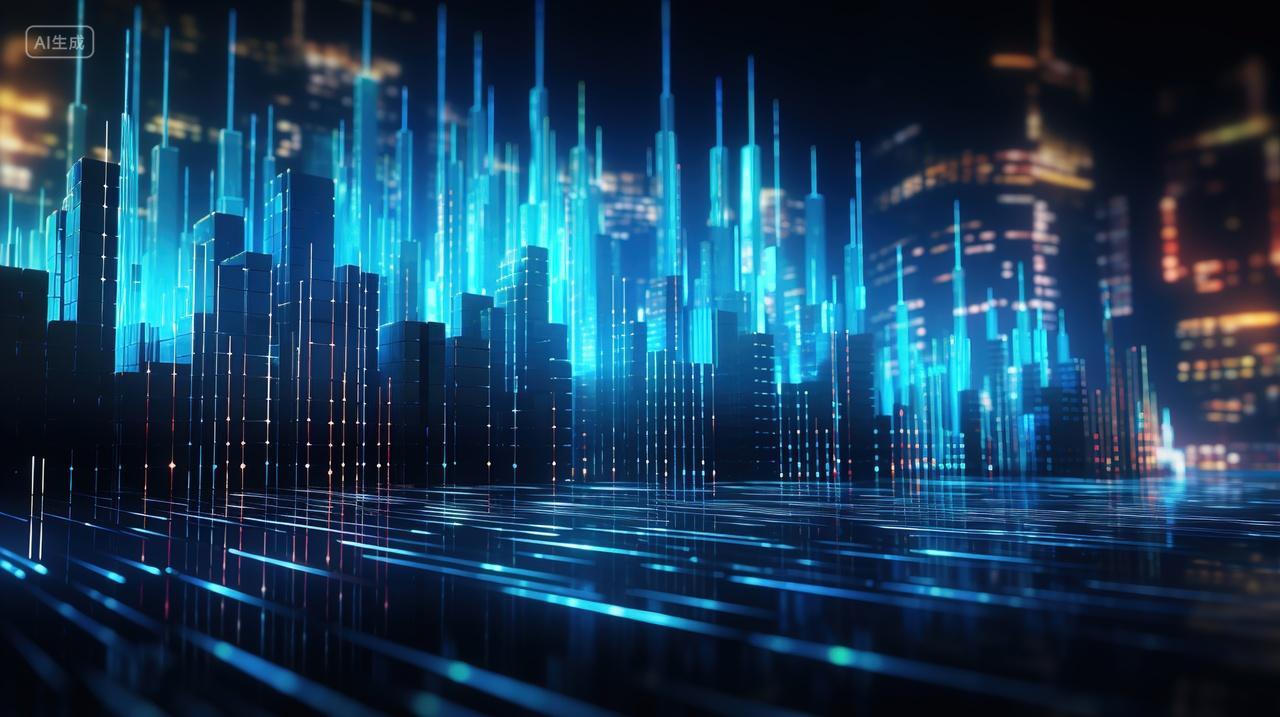 高级简约科技数据背景