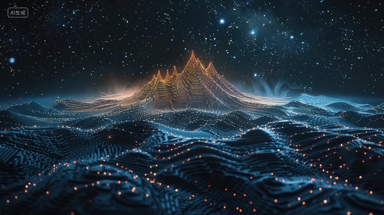 高级简约科技数据背景