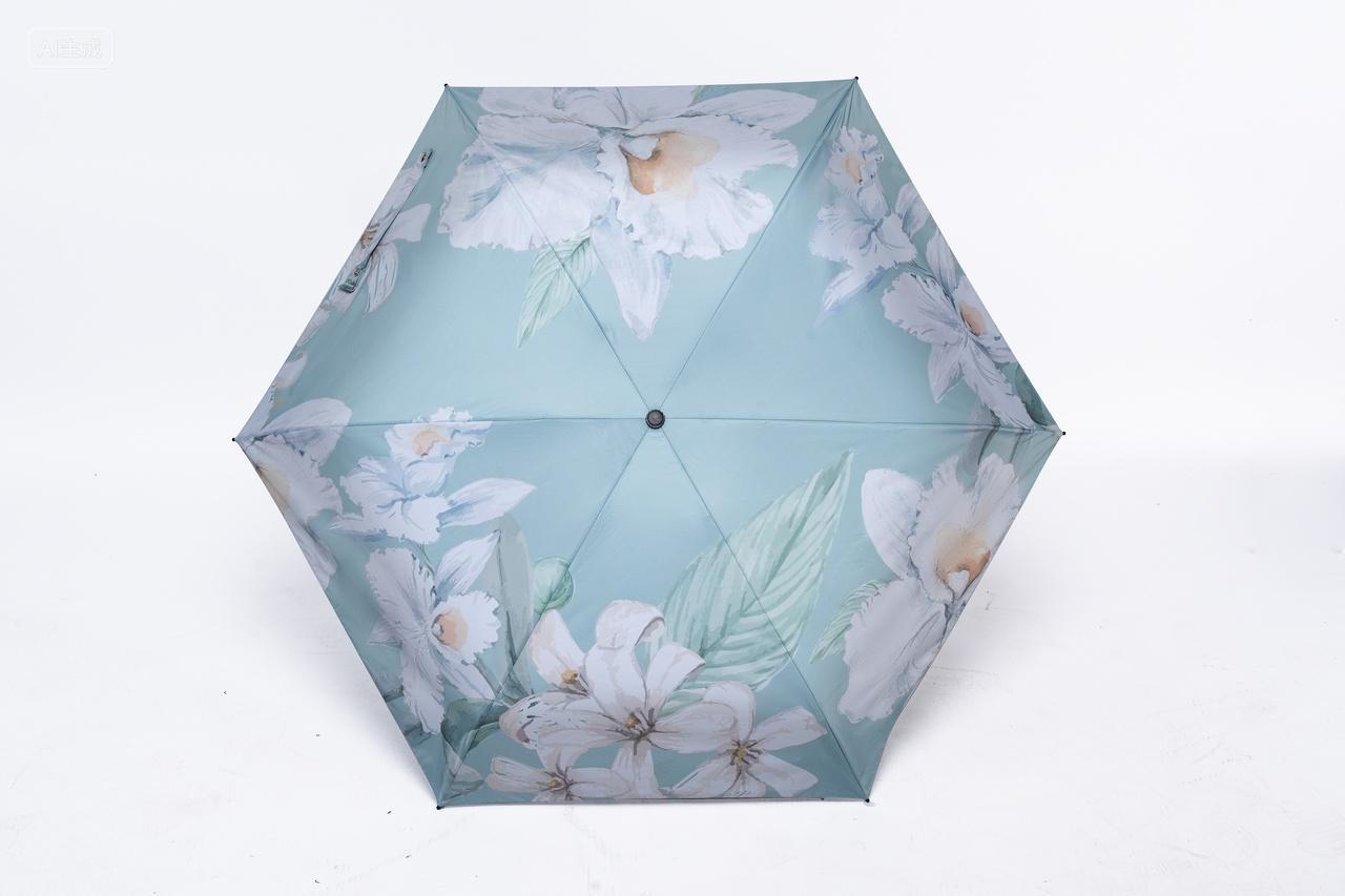 新国潮伞形缩骨遮雨伞六变形伞型花式时尚雨伞