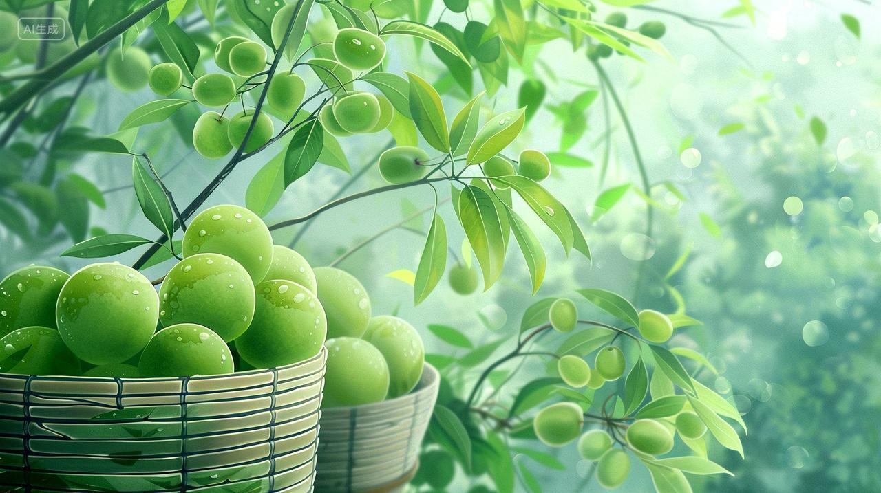 二十四节气芒种青梅水果梅子