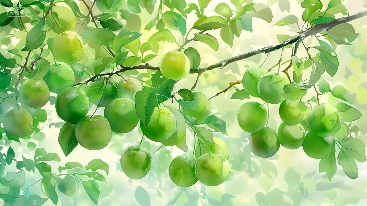 二十四节气芒种青梅水果梅子