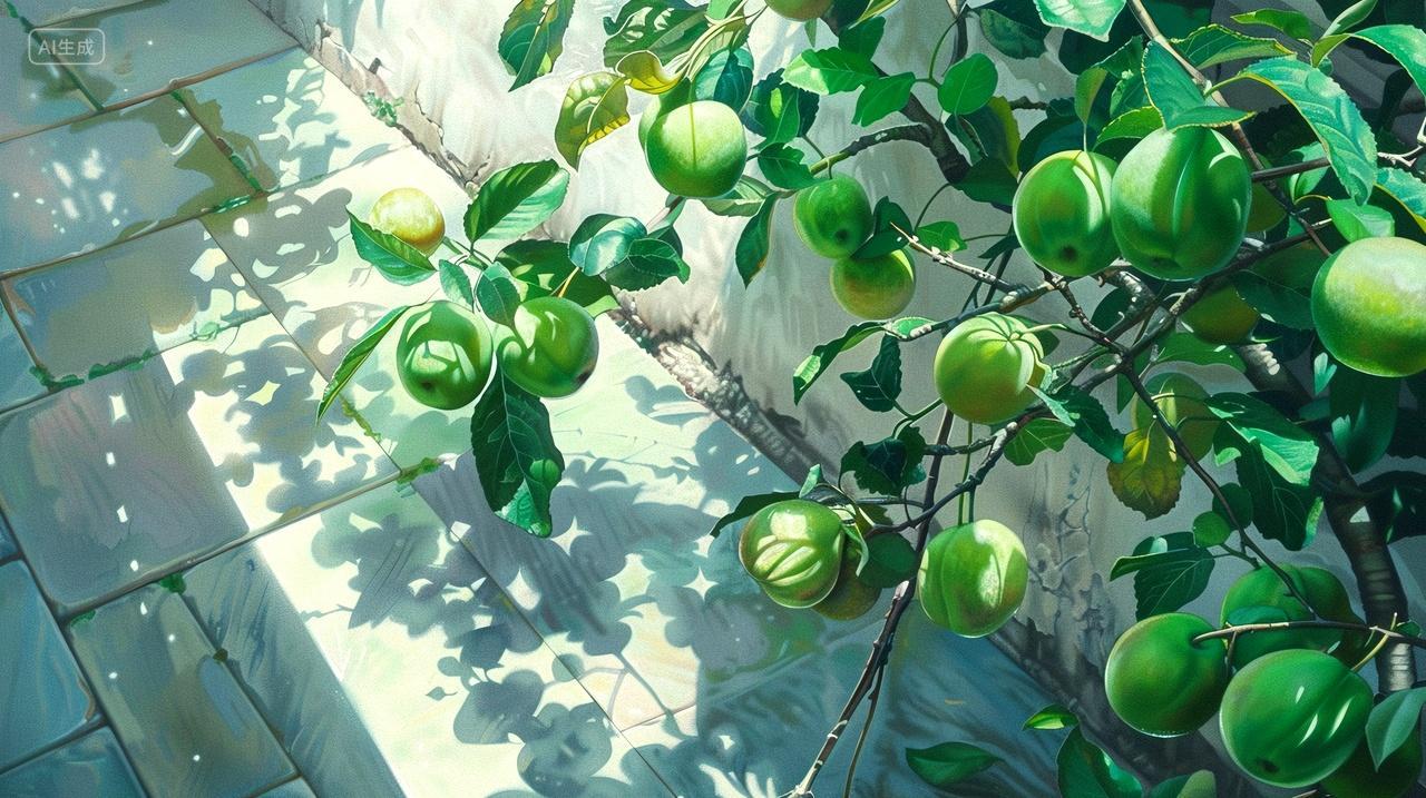 二十四节气芒种青梅水果梅子