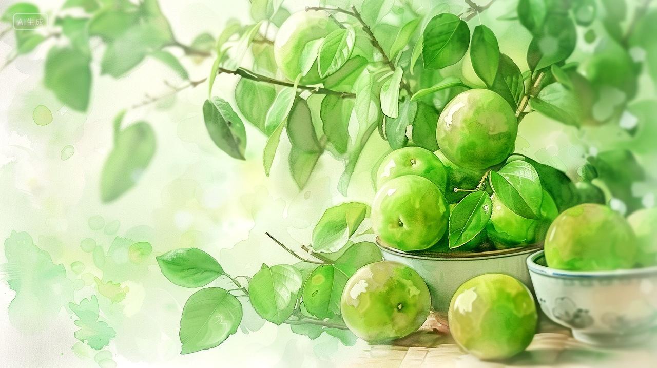 二十四节气芒种青梅水果梅子