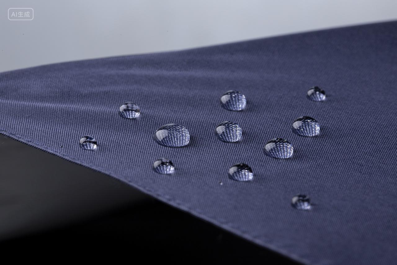 雨伞水珠滑落图片折叠雨伞水滴防水效果高清摄影电商广告宣传图片