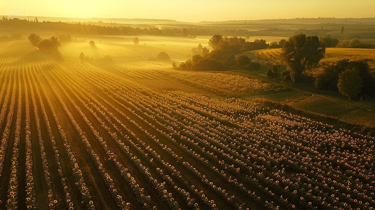 雾锁葵海,秩序井然生辉