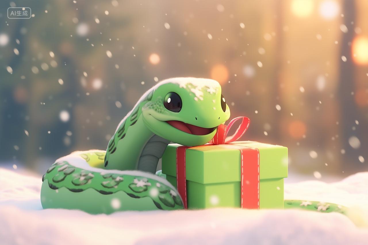 蛇年形象2025小蛇礼物蛇年春节礼物