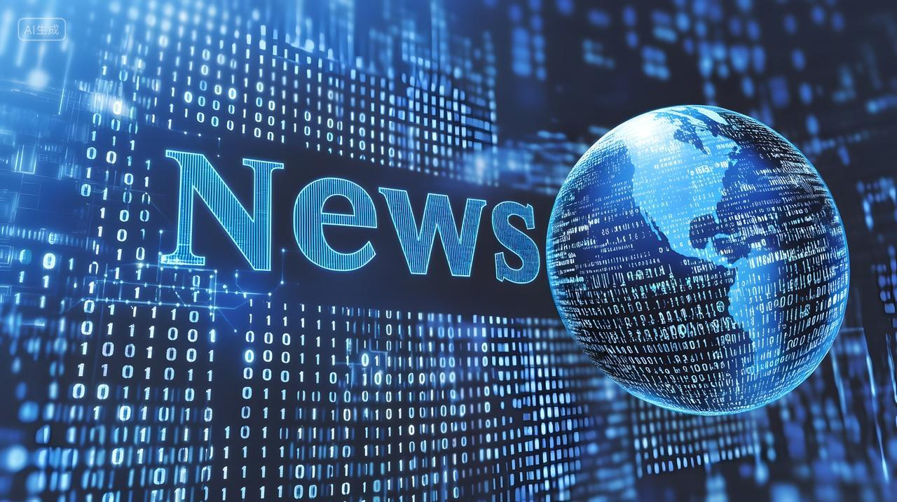 具有数字数据表示全球新闻概念