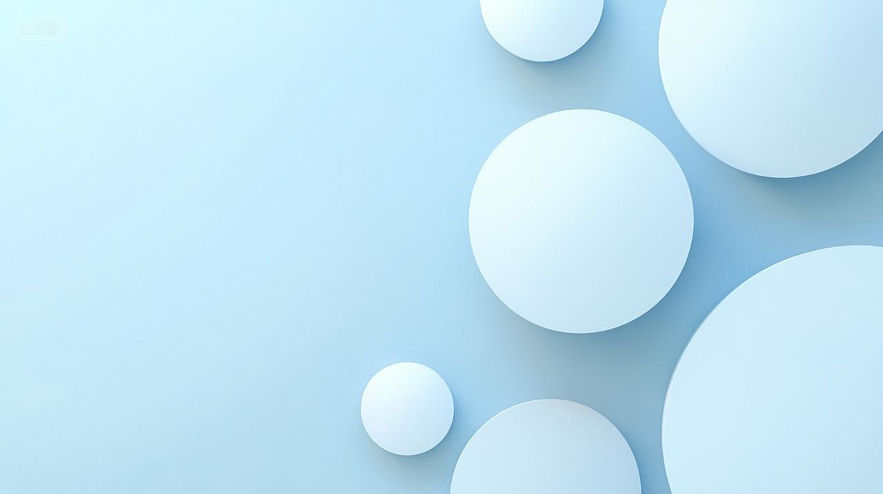 蓝色小清新简约几何图形电商背景