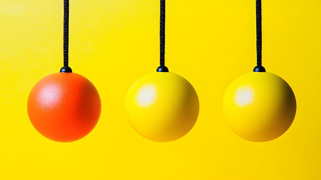 色彩缤纷吊球充满活力背景