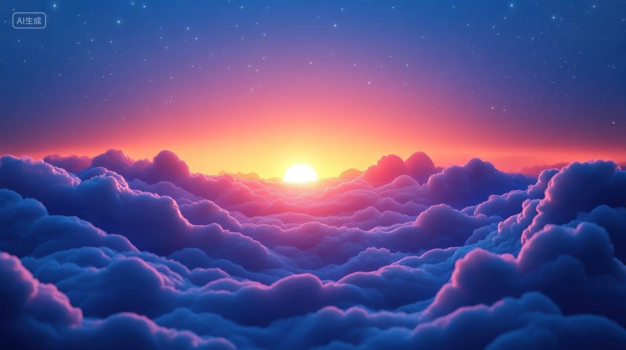 云海之上的日出景色