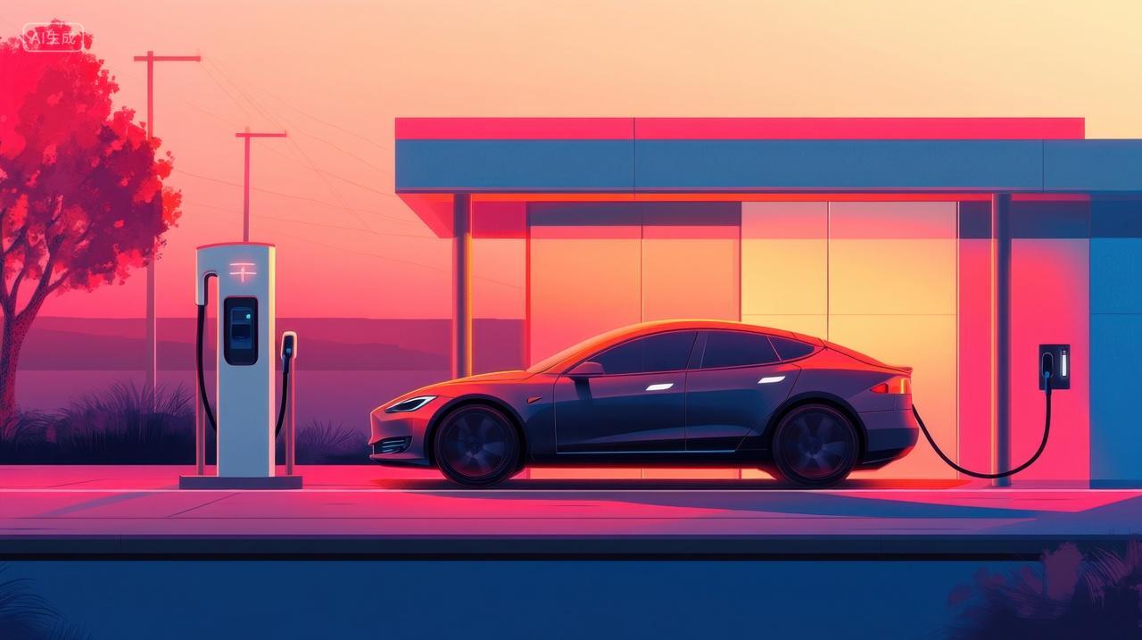 新能源电车充电站插图