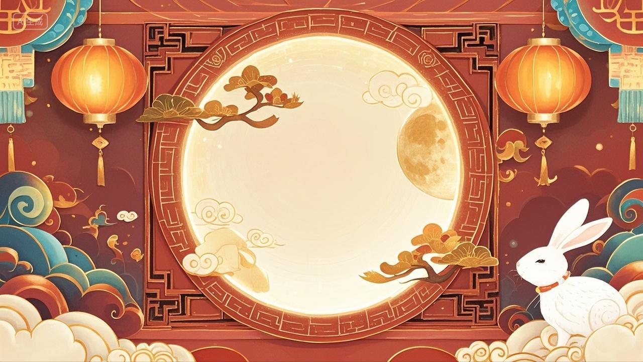 中秋节促销海报背景