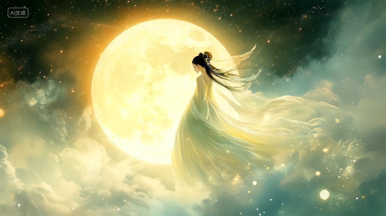 中秋节嫦娥仙子矢量插画