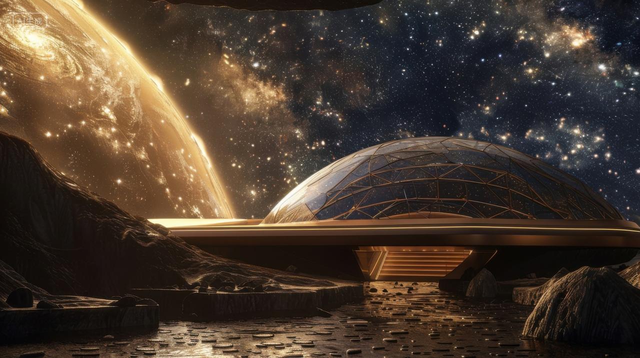 3D渲染太空基地