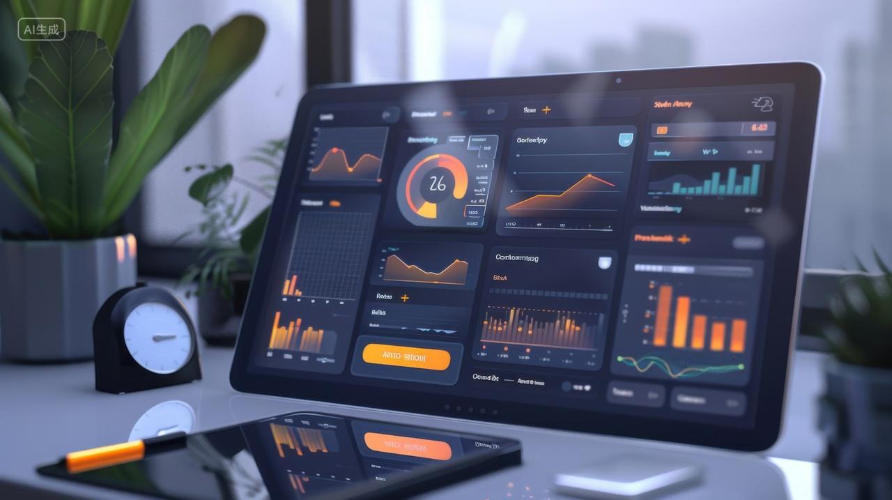 3D渲染电脑手机上的健康APP