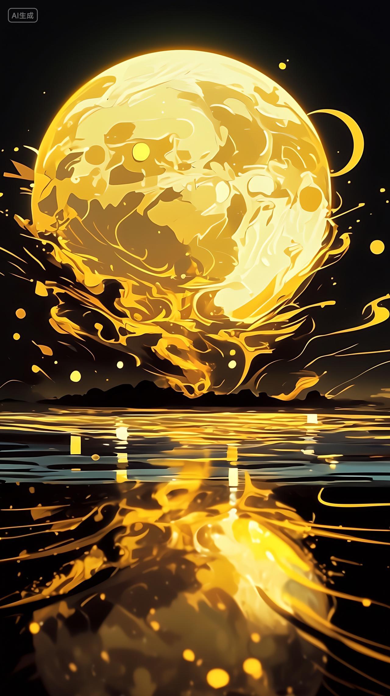 中秋节月亮赏月团圆日中秋节日月亮背景