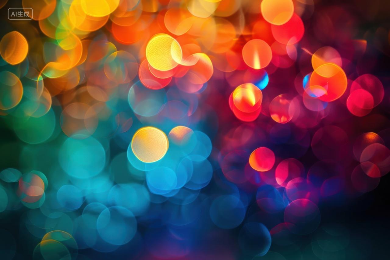 多彩的梦幻光斑背景