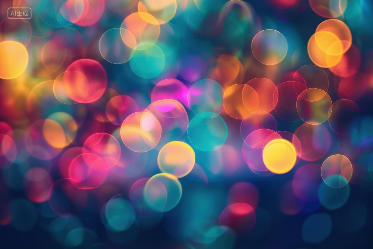 多彩的梦幻光斑背景