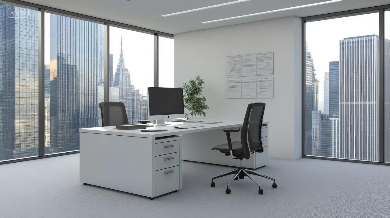 现代都市办公室设计高楼大厦商务工作环境