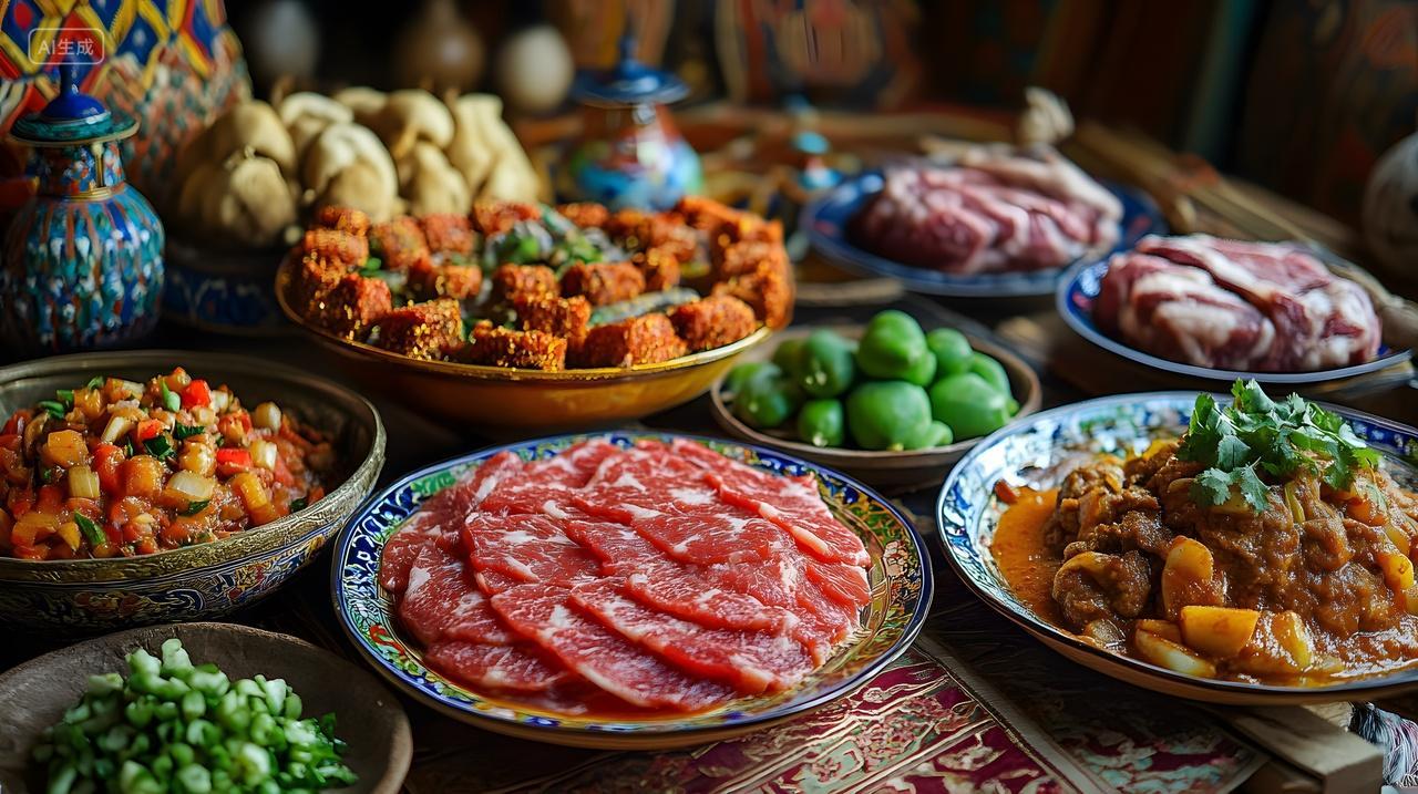 蛇年年夜饭多样传统美食色彩缤纷丰盛宴席