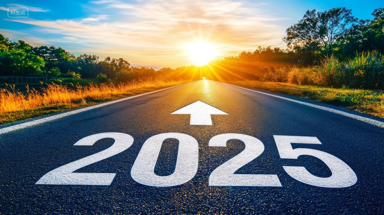 年终总结通往2025年新年企业年会的新道路出发方向阳光旅行