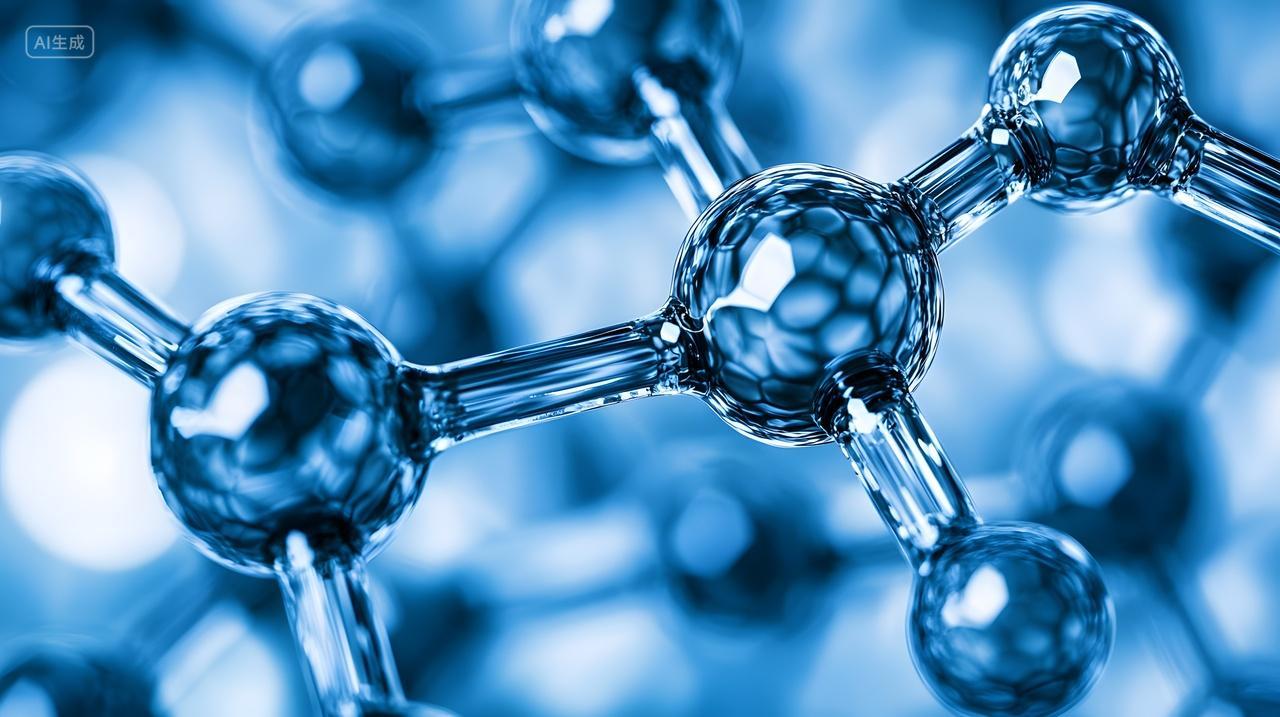 蓝调分子结构特写