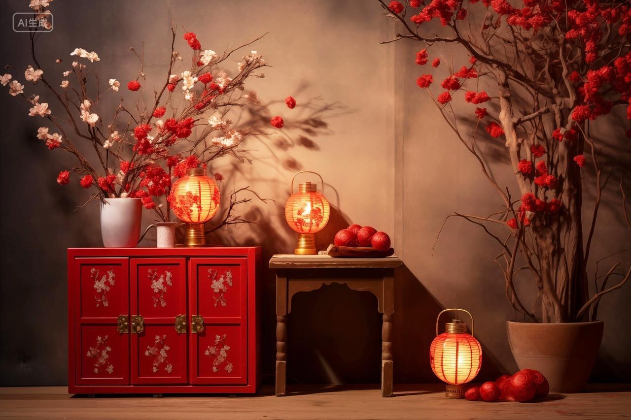 中国新年装饰新年元素室内家居
