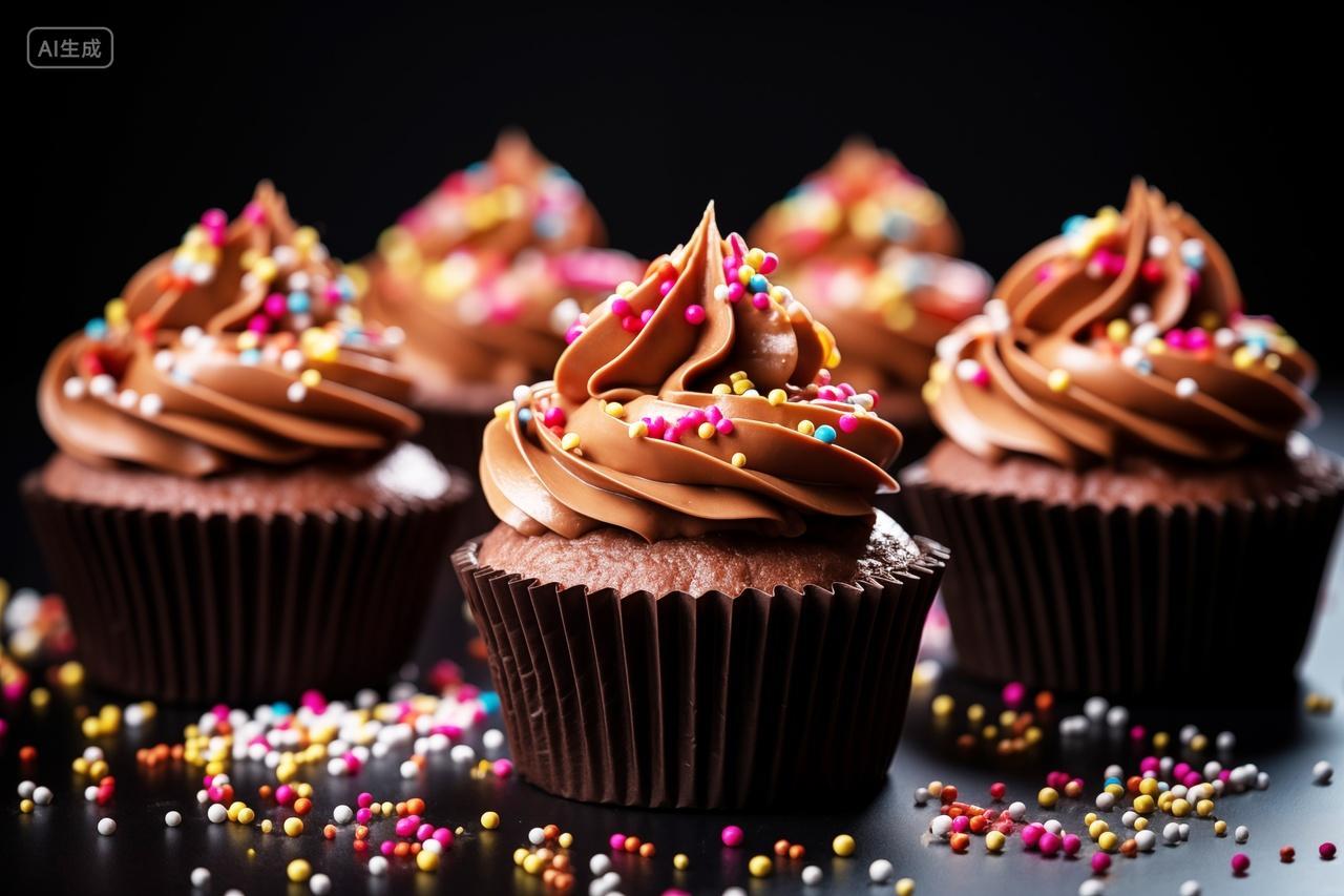 纸杯蛋糕烘焙甜品甜食美味美食